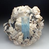 Aquamarine Feldspar & Schorl