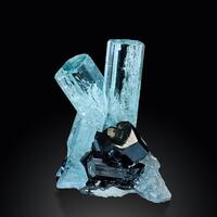 Aquamarine & Schorl