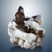 Smoky Quartz & Adularia