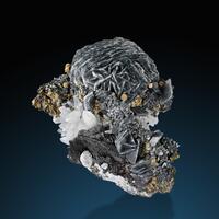 Calcite Boulangerite Quartz & Pyrite