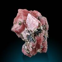 Rhodochrosite Pyrite & Arsenopyrite