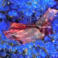 Erythrite On Azurite