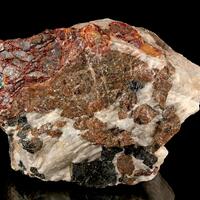 Tephroite Zincite Willemite Calcite & Franklinite