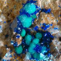 Theisite Aragonite & Azurite