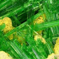Cuprosklodowskite & Uranophane