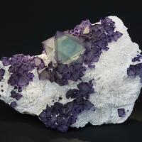 Fluorite On Quartz