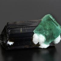 Fluorite With Tourmaline