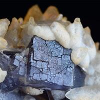 Fluorite With Calcite