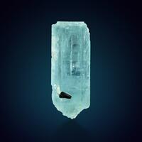 Aquamarine With Tourmaline