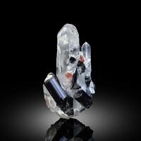 Spessartine With Quartz & Schorl
