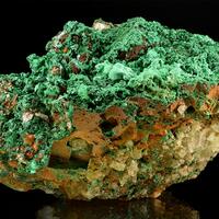 Malachite On Fluorite