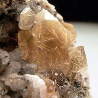 Quartz With Rutile & Xenotime-(Y)