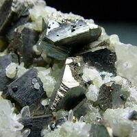 Arsenopyrite With Gilbertite & Quartz