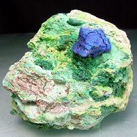 Azurite Malachite Cuprosklodowskite & Vandenbrandeite