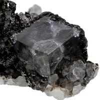 Fluorite With Siderite & Quartz