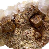 Limonite Psm Pyrite With Calcite