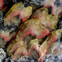 Baryte With Cinnabar Inclusions