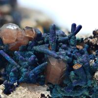 Blister Copper Psm Chalcocite & Bornite With Calcite