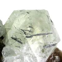 Fluorite With Cosalite Inclusions On Muscovite