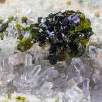 Epidote On Quartz