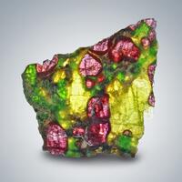 Pyrope With Chromian Diopside & Enstatite