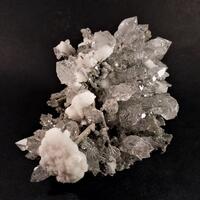 Quartz & Calcite & Apophyllite & Hedenbergite