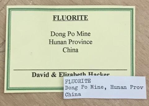 Label Images - only: Fluorite & Quartz