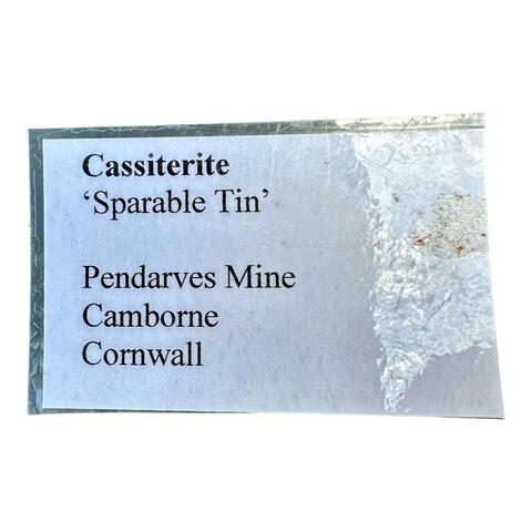 Label Images - only: Cassiterite Var Sparable Tin