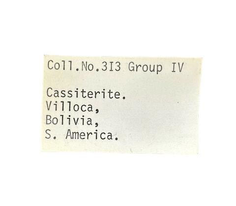 Label Images - only: Cassiterite