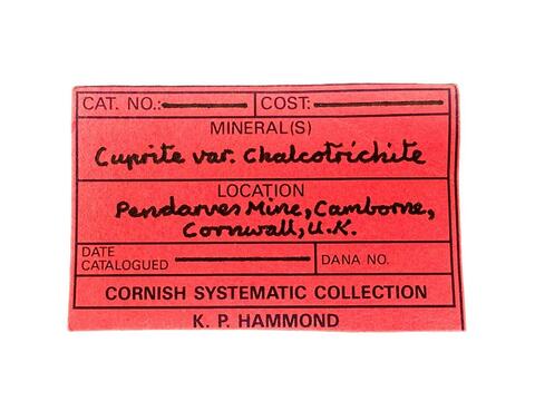 Label Images - only: Chalcotrichite