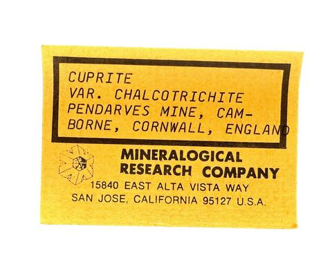 Label Images - only: Chalcotrichite