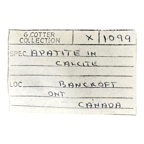 Label Images - only: Apatite & Calcite