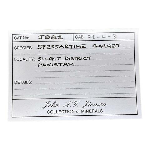 Label Images - only: Spessartine On Orthoclase