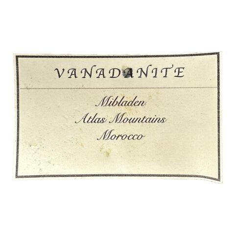 Label Images - only: Vanadinite