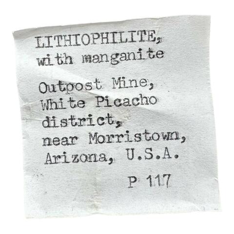 Label Images - only: Lithiophilite & Manganite