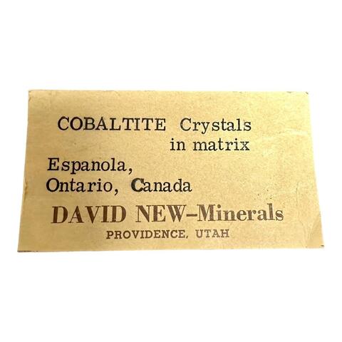 Label Images - only: Cobaltite