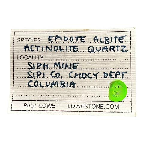 Label Images - only: Quartz With Epidote Albite & Actinolite