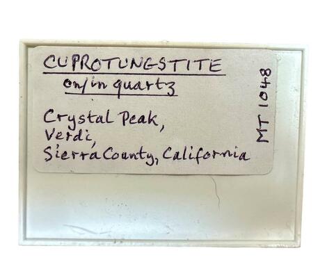 Label Images - only: Cuprotungstite