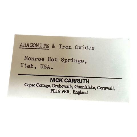 Label Images - only: Aragonite With Iron Ochre