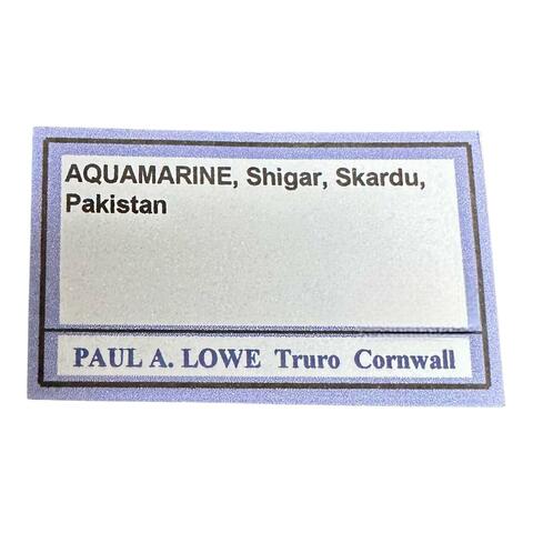 Label Images - only: Aquamarine & Muscovite