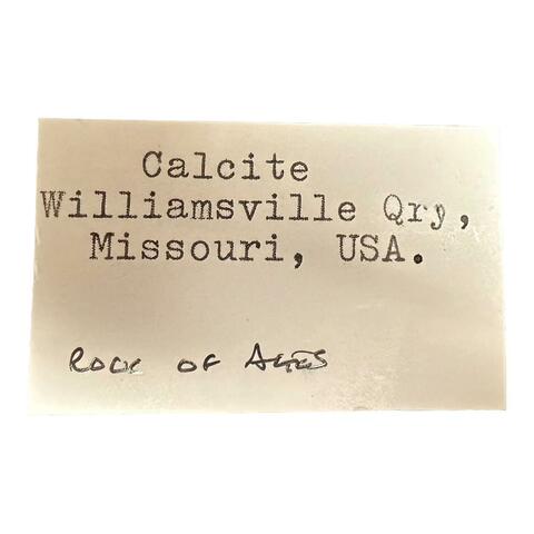 Label Images - only: Calcite & Dolomite