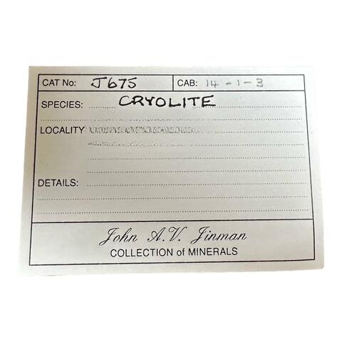 Label Images - only: Cryolite