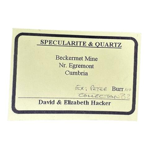 Label Images - only: Quartz & Specularite