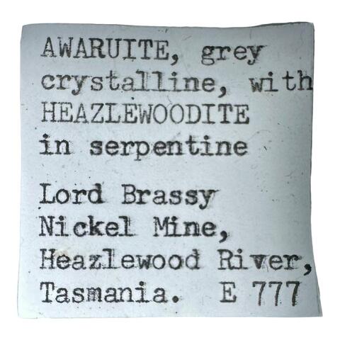 Label Images - only: Awaruite & Heazlewoodite