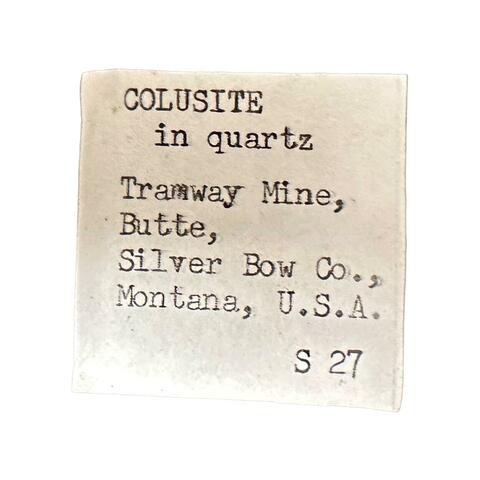 Label Images - only: Colusite In Quartz