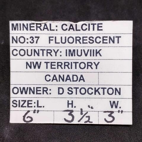 Label Images - only: Calcite