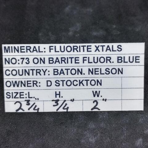 Label Images - only: Fluorite On Baryte