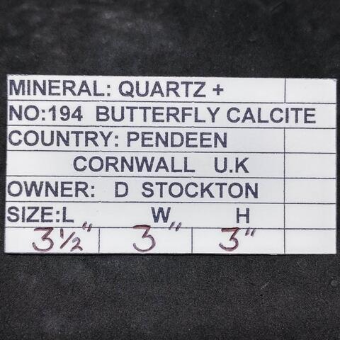 Label Images - only: Quartz & Calcite