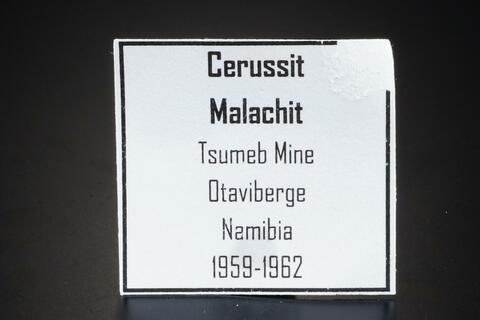 Label Images - only: Cerussite & Malachite