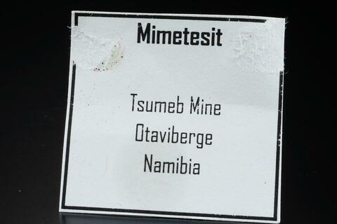 Label Images - only: Mimetite & Duftite